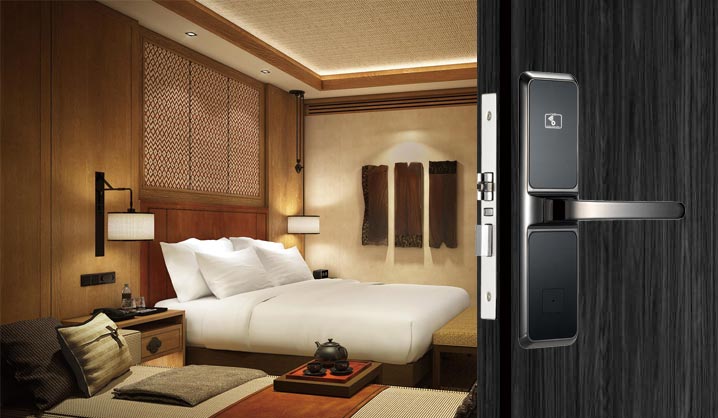 hireadlock hotel lock 2025E Black