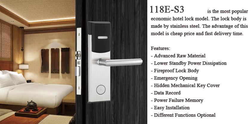 hireadlock 118e-S3 hotel lock introducing