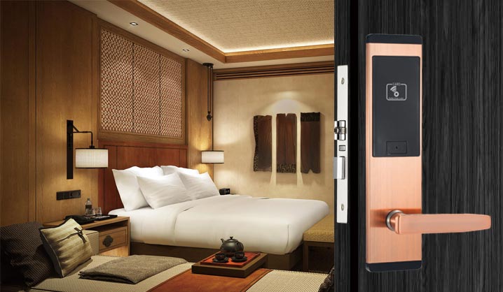 hireadlock 2020E Copper hotel guestroom lock