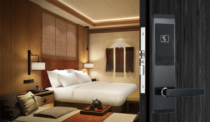 hireadlock 2020E Black hotel guestroom lock