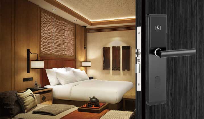 hireadlock 2023E Black hotel guestroom lock