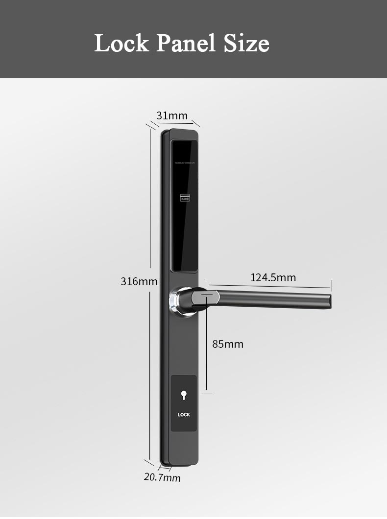 RX-DQ Lock Panel Size